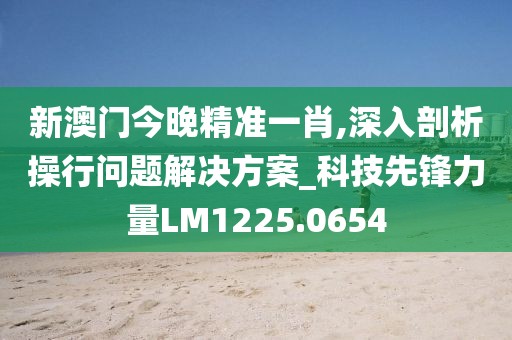 新澳門今晚精準(zhǔn)一肖,深入剖析操行問(wèn)題解決方案_科技先鋒力量LM1225.0654