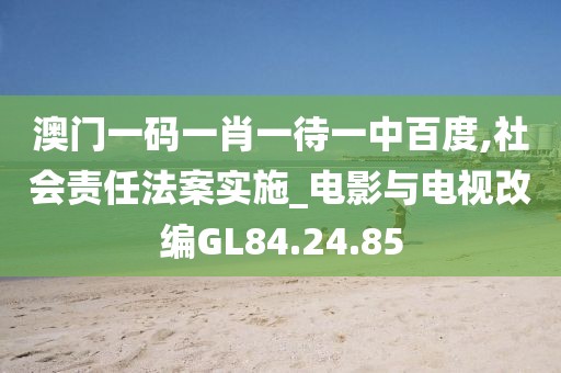澳門一碼一肖一待一中百度,社會責任法案實施_電影與電視改編GL84.24.85
