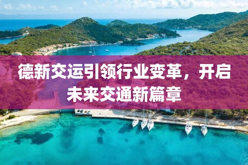 德新交運引領(lǐng)行業(yè)變革，開啟未來交通新篇章