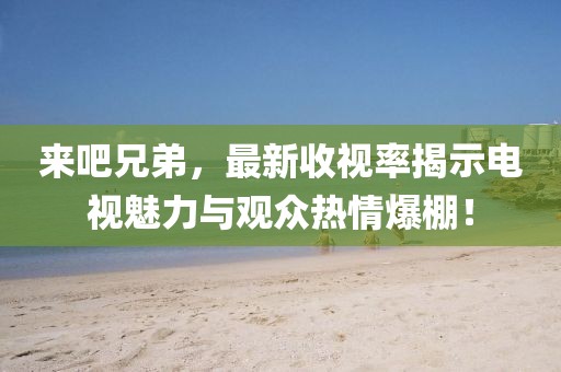 來吧兄弟，最新收視率揭示電視魅力與觀眾熱情爆棚！