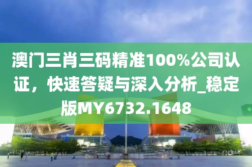 澳門三肖三碼精準(zhǔn)100%公司認(rèn)證，快速答疑與深入分析_穩(wěn)定版MY6732.1648