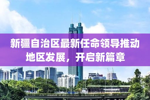 新疆自治區(qū)最新任命領導推動地區(qū)發(fā)展，開啟新篇章