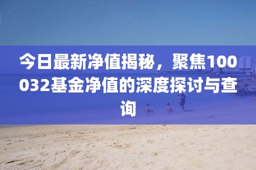 今日最新凈值揭秘，聚焦100032基金凈值的深度探討與查詢