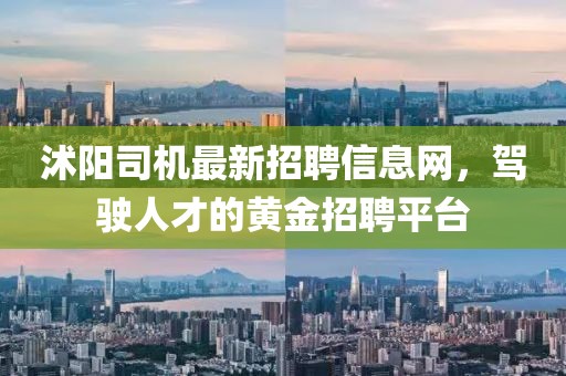 沭陽司機最新招聘信息網(wǎng)，駕駛?cè)瞬诺狞S金招聘平臺