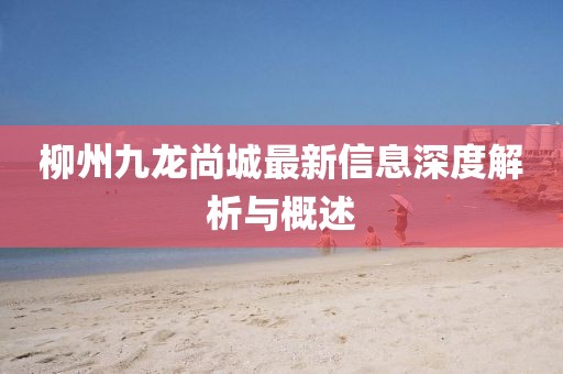 柳州九龍尚城最新信息深度解析與概述