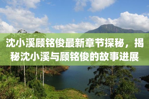 沈小溪顧銘俊最新章節(jié)探秘，揭秘沈小溪與顧銘俊的故事進(jìn)展