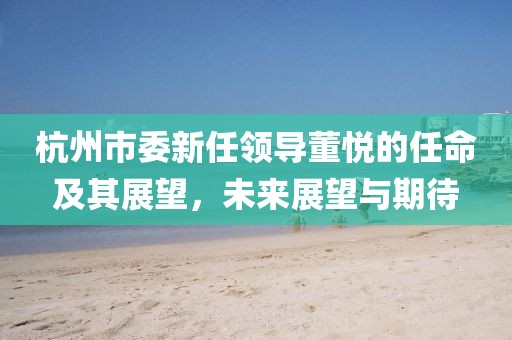 杭州市委新任領導董悅的任命及其展望，未來展望與期待