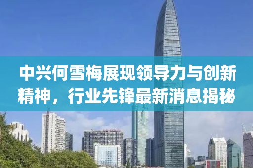 中興何雪梅展現(xiàn)領(lǐng)導(dǎo)力與創(chuàng)新精神，行業(yè)先鋒最新消息揭秘