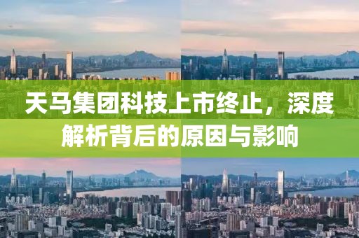 天馬集團科技上市終止，深度解析背后的原因與影響