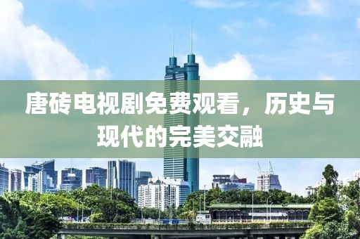 唐磚電視劇免費(fèi)觀看，歷史與現(xiàn)代的完美交融