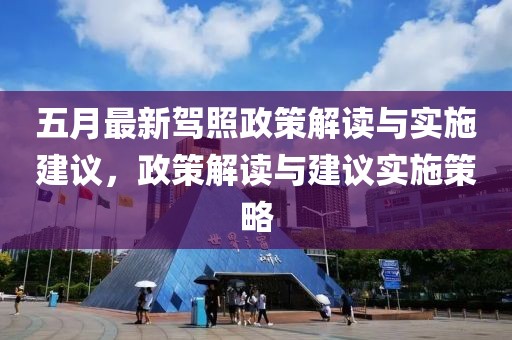 五月最新駕照政策解讀與實(shí)施建議，政策解讀與建議實(shí)施策略