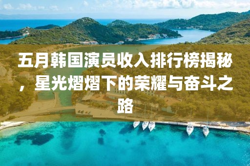 五月韓國演員收入排行榜揭秘，星光熠熠下的榮耀與奮斗之路