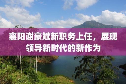襄陽(yáng)謝豪斌新職務(wù)上任，展現(xiàn)領(lǐng)導(dǎo)新時(shí)代的新作為