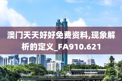 澳門天天好好免費資料,現象解析的定義_FA910.621